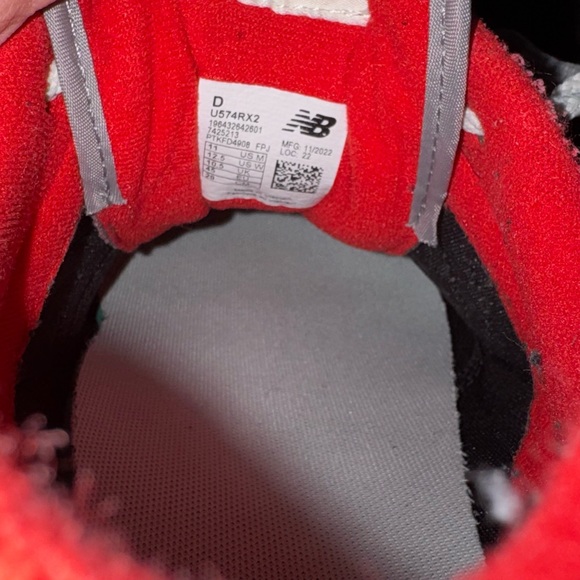 New Balance 574 Red - Picture 4 of 4